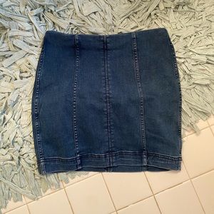 Free People denim skirt